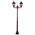 GT-137 Chester Twin Head Medium Post Light - Powder Coated Finish / B22