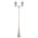 GT-140 Chester Twin Head Tall Post Light - Powder Coated Finish / B22