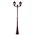 GT-140 Chester Twin Head Tall Post Light - Powder Coated Finish / B22