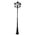 GT-142 Chester Three Head Tall Post Light - Powder Coated Finish / B22