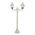 GT-235 Paris Twin Head Short Post Light - Powder Coated Finish / B22