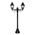 GT-235 Paris Twin Head Short Post Light - Powder Coated Finish / B22