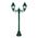 GT-235 Paris Twin Head Short Post Light - Powder Coated Finish / B22