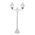 GT-235 Paris Twin Head Short Post Light - Powder Coated Finish / B22