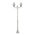 GT-237 Paris Twin Head Medium Post Light - Powder Coated Finish / B22