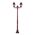 GT-237 Paris Twin Head Medium Post Light - Powder Coated Finish / B22