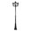 GT-242 Paris Triple Head Tall Post - Powder Coated Finish / B22