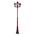 GT-242 Paris Triple Head Tall Post - Powder Coated Finish / B22