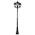 GT-432 Turin Triple Head Tall Post Light - Powder Coated Finish / B22