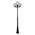 GT-562 Siena Triple 25cm Spheres Tall Post - Powder Coated Finish / E27