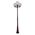GT-562 Siena Triple 25cm Spheres Tall Post - Powder Coated Finish / E27