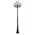 GT-562 Siena Triple 25cm Spheres Tall Post - Powder Coated Finish / E27