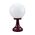 GT-503 Siena 25cm Sphere Pillar Mount - Powder Coated Finish / E27