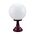 GT-504 Siena 30cm Sphere Pillar Mount - Powder Coated Finish / E27