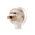 Side Entry Plug 10A | Rewireable | Flat Earth Pin | White Clear by Transco