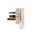 Side Entry Plug 10A | Rewireable | Flat Earth Pin | White Clear by Transco