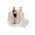 Side Entry Plug 10A | Rewireable | Flat Earth Pin | White Clear by Transco