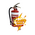 Dry Chemical Powder Extinguisher 2.5kg | 3A:40B:C:E Fire Rating | Wall Bracket Included | Powder Coated Red by Firebox
