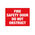 PVC Fire Safety Door Sign | UV-Protected Material | Clear 'Do Not Obstruct' Message | Indoor/Outdoor Use by Firebox