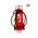 Mobile Wheeled Fire Extinguisher 90L | F-500EA Agent | Stainless Steel & Red Powder Coated | Firebox