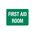 Large First Aid Room Sign | UV-Protected PVC | High Visibility | 600mm x 450mm by Firebox