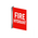 PVC Fire Hydrant Location Right Angle Sign | UV-Protected | Clear Visibility | Single Unit by Firebox