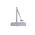 Fire Rated Slimline Door Closer | 20-80kg Capacity | Adjustable Speeds & Backcheck | Silver by Firebox