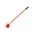 Long Handle Fire Rake | 2.5mm Carbon Steel Head | 1.5m Fibreglass Handle | High Visibility Orange by Firebox