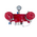 Wolf Dual Booster Valve | 304 Stainless Steel | 65mm QRT Inlet | 2100 kPa Working Pressure | Red Finish by Firebox