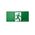 Running Man Pictogram 24m | Clear Emergency Exit Signage | Compatible with Elumen MASLIN Range by Firebox