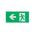 Left Arrow Mile Pictogram | Durable Decal | Clear Directional Guidance | Compatible with elumen MILE by Firebox