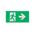 Right Arrow Mile Pictogram 40m | Clear Directional Guidance | Compatible with elumen MILE Range by Firebox