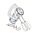 Hand Mixer 180W 5-Speed Stainless Steel Beaters | China Rose Design by GAF