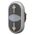Double Actuator Push Button Switch | Momentary Action | White Lens & Black Body | RMQ-Titan by Eaton