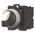 Industrial Selector Switch | Maintained 2-Position | Thumb-Grip & Titanium Bezel | Eaton