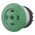 Mushroom Push Button Switch | Momentary Action | Green Color | Titanium Bezel by Eaton