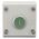 Industrial Control Pushbutton | Momentary Operation | 1 NC & 1 NO Contact | Green Titanium Bezel by Eaton