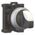 Industrial Selector Switch | Maintained 2-Position | Thumb-Grip & Titanium Bezel | Eaton