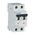 Miniature Circuit Breaker 2-Pole 25A | C Tripping Characteristic | 15 kA Switching Capacity | IP40 by Eaton