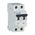 Miniature Circuit Breaker 63A | 2-Pole | C Curve Tripping | IP20/IP40 Rated by Eaton