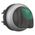 Illuminated Selector Switch | 3-Position Momentary | Green Thumb-Grip Actuator | Titanium Bezel by Eaton
