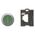 Momentary Pushbutton Switch | Green Color | Titanium Bezel & N/O Contact | Eaton