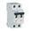Miniature Circuit Breaker 2-Pole 16A | C Tripping Characteristic | IP20 Protection | Top-Hat Rail Mount by Eaton