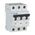 3-Pole Miniature Circuit Breaker | 2A Rated Current | C Tripping Characteristic | IP20 Protection by Eaton