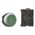 Momentary Pushbutton Switch | Green Color | Titanium Bezel & N/O Contact | Eaton