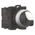 Maintained 3-Position Selector Switch | Thumb-Grip & Titanium Bezel | 2 N/O Contacts | Eaton