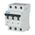 3-Pole Miniature Circuit Breaker | 2A Rated Current | C Tripping Characteristic | IP20 Protection by Eaton
