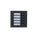IP Apartment Intercom 5 Button Module | Easy Visitor Selection | Black Design | Compatible with Dahua Pro Series by Dahua
