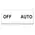 2 Position Engraved Legend Plate (OFF/AUTO)