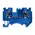 DS Series Spring Clamp Terminal – Top Entry – 2 Way 4.0mm – Blue